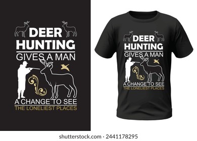 Hunting t-shirt design and vector file