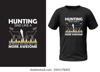 Hunting t-shirt design and vector file