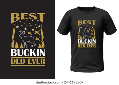 Hunting t-shirt design and vector file