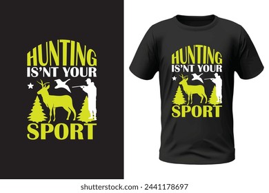 Hunting t-shirt design and vector file