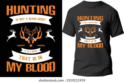 Hunting  T-Shirt Design Vector Files