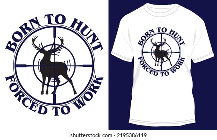 Hunting T-shirt Design Vector Illustration