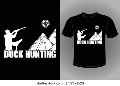Hunting T-shirt Design Vector Template - Eye Catching Funny Hunting T-shirts Design For Hunters Tshirt