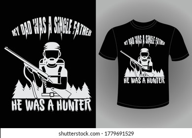 Hunting T-shirt Design Vector Template - Eye Catching Funny Hunting T-shirts Design For Hunters Tshirt