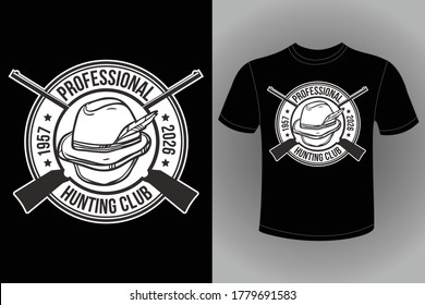 Plantilla de vectores de diseño de camisetas de caza - Caza divertida de ojos Caza Camisetas Diseño Para Cazadores Camisetas