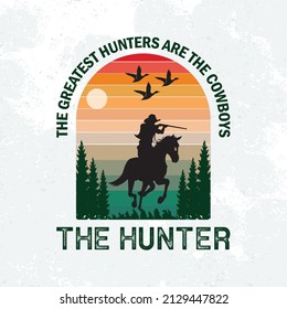 Hunting T-shirt Design Vector Template vector tshirt design Eye Catching Hunting T-shirt