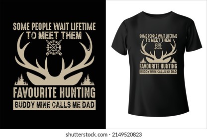 Hunting T-Shirt Design Hunting design vector template Tshirt prints with wild animals for apparel design. Vector hunter club mascots bear, boar, moose, and deer trophy. Isolated monochrome retro label