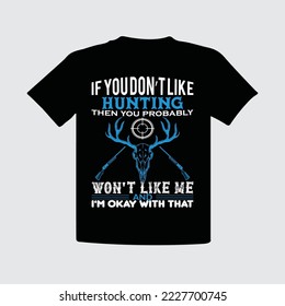 T-Shirt-Design-Vektorvorlage für die Jagd