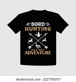 Hunting T-shirt Design Vector Template