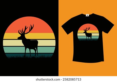 Hunting TShirt Design vector Vintage TShirt Design
