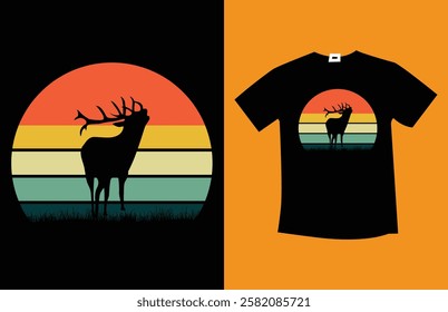 Hunting TShirt Design vector Vintage TShirt Design
