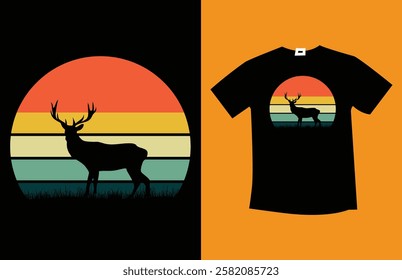 Hunting TShirt Design vector Vintage TShirt Design
