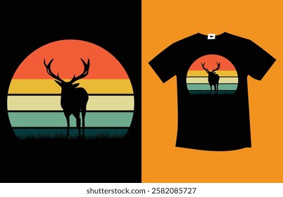 Hunting TShirt Design vector Vintage TShirt Design
