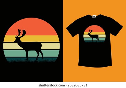 Hunting TShirt Design vector Vintage TShirt Design
