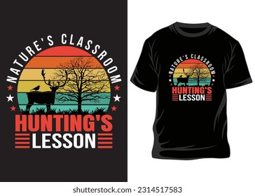 Hunting T-shirt Design Vector-Hunting vector. Hunting t-shirt grunge. Deer, rifle, mountain, This for hunting lover, print on demand.