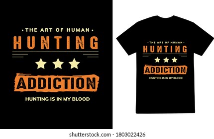 Hunting t-shirt with editable file