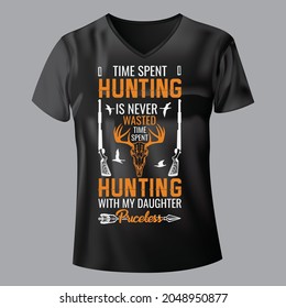 Caza camiseta Cazadora camiseta amante camiseta hermosa vector