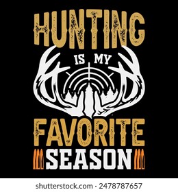 Hunting T-shirt- Hunting Shirts- Hunter retro vintage deer hunting t-shirt design- Deer hunting T-shirt design