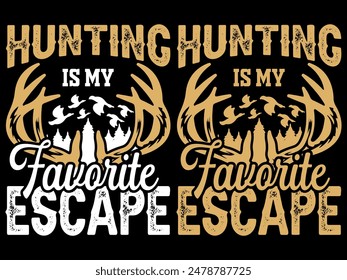 Hunting T-shirt- Hunting Shirts- Hunter retro vintage deer hunting t-shirt design- Deer hunting T-shirt design