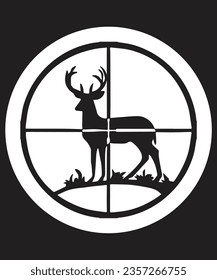 Hunting T-Shirt, Hunting Vector graphic for t shirt. Vector graphic, typographic poster or t-shirt. Hunting style background.