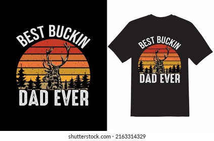 Hunting T-Shirt Vector for Happy Fathers Day