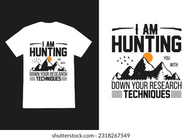 Jagd T-Shirts Design Vektorelemente Jagd Liebhaber T-Shirt Hirsch T-Shirt Design, Jagd-Vektordesign.
