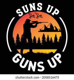 Hunting t-shirts design, vector graphic,
 typographic poster, or t-shirt.
