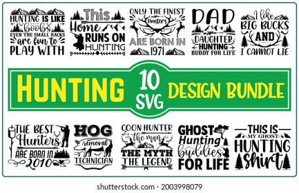 Tipografía de caza, elemento de diseño para afiches, svg, volantes, invitaciones, medios sociales, impresiones, diseño de camisetas, ilustración vectorial de caligrafía hecha a mano