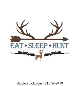 Hunting Typography Design for printing 