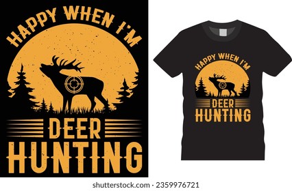 Hunting typography design. Hunting T-Shirt. Hunting Vector graphic for t shirt. Unique HUNTING Design, 