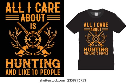 Hunting typography design. Hunting T-Shirt. Hunting Vector graphic for t shirt. Unique HUNTING Design, 