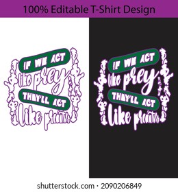 Hunting Typography T-Shirt Design for men, women, and teenagers.