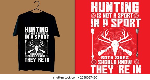 Hunting Unique t shirt design vector