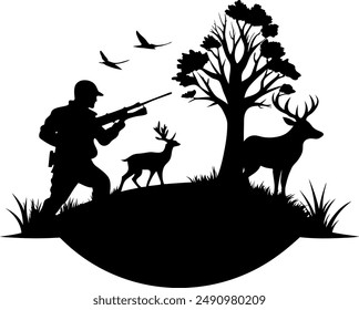 Jagd Vektorgrafik Illustration Design