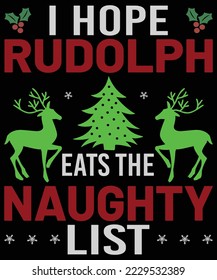 hunting vector christmas t shirt design