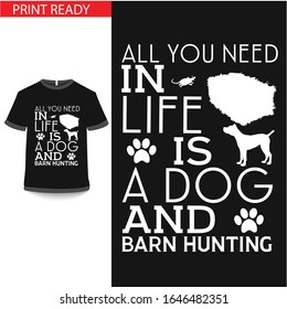 Hunting - Vector graphics typographic design for poster, label, badge, logo, icon or t-shirt