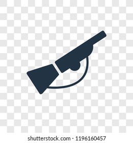 Hunting vector icon isolated on transparent background, Hunting transparency logo concept
