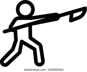 hunting Vector illustration on a transparent background. Premium quality symmbols. Thin line vector icons for concept and graphic design. 
