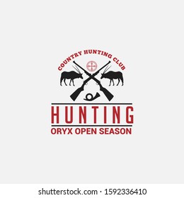 Hunting vector logo Badge design 