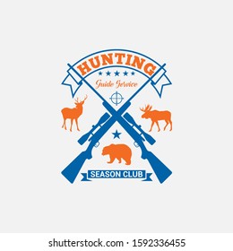 Hunting vector logo Badge design 