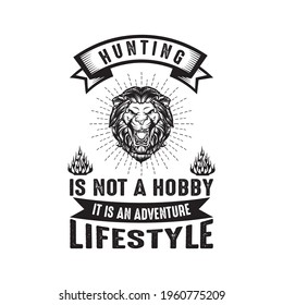 Hunting Vector T Shirt Design Template