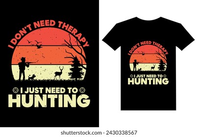 Hunting vector t shirt design. hunt club open season, vector sign. clean modern and unique t shirt design