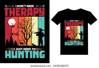 Hunting vector t shirt design. hunt club open season, vector sign. clean modern and unique t shirt design