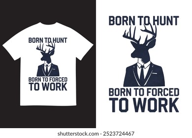 hunting vector T shirt design template style   