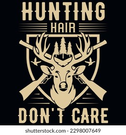 Hunting vintage retro graphics tshirt design 