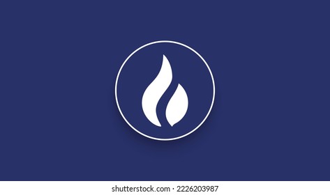 Huobi Token, HT Token cryptocurrency logo on isolated background with copy space. 3d vector illustration of Huobi Token, HT token icon banner design concept.