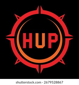 HUP letter design. HUP letter technology logo design. HUP Monogram logo design for an entrepreneur and business