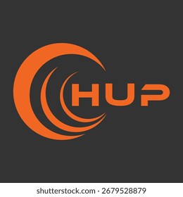 HUP letter design. HUP letter technology logo design. HUP Monogram logo design for an entrepreneur and business