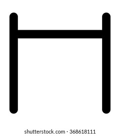 Hurdle Bold Line Vector Icon