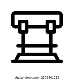 hurdle icon. vector line icon for your website, mobile, presentation, and logo design.